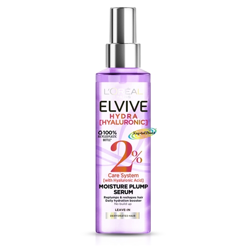 Loreal Elvive Hydra Hyaluronic Moisture Plump Leave In Hair Serum Spray ...