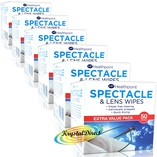 Pack of 50 Healthpoint Spectacle & Lens Wipes